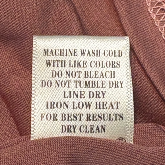 Love Riche Brown Long Sleeve Mock Neck Dress size L - Picture 8 of 8